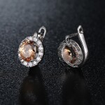 Náušnice Swarovski Elements Fiona Champagne, Champagne