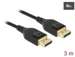 Delock DisplayPort kabel 3m / 8K / 60Hz / DP 8K / certifikováno (85661)