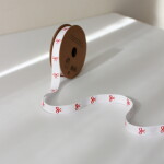 Det Gamle Apotek Dekorativní stuha White / Bows – 5 m, bílá barva, textil