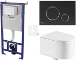 Závěsný WC set do lehkých stěn / předstěnová SAT SIKOSSREX7278K SIKOSSREX7278K