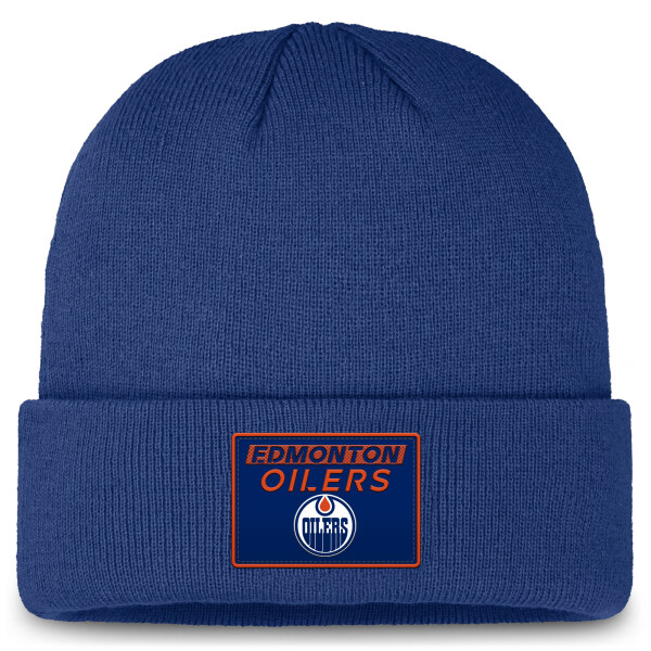 Fanatics Pánská zimní čepice Edmonton Oilers NHL Authentic Pro Rink Prime Cuffed Beanie