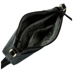 Luxusní dámská kožená crossbody kabelka Katana Renisla, černá