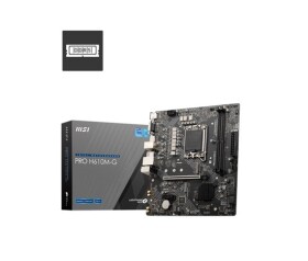 MSI MB Sc LGA1700 PRO H610M-G, Intel H610, 2xDDR5, 1xDP, 1xHDMI, 1xVGA, mATX EDF_2648261