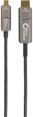 MicroConnect Premium Active Optic Fiber kabel USB C - HDMI 2.0 M-M 20m černá (USB3.1CHDMI20OP)