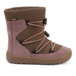 Dívčí zimní barefoot boty TEX TRACK WOOL Dark Pink Froddo G3160251-15 - 25