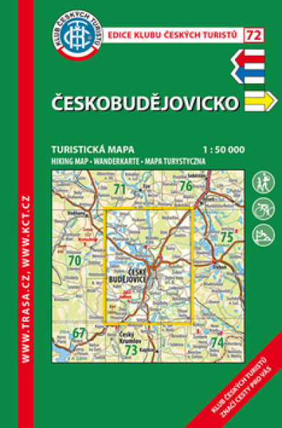 Českobudějovicko /KČT 72 1:50T Turistická mapa