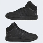 Unisex junior kotníčková obuv Hoops Mid 3.0 K Jr HR0228 Černá - Adidas černá 38 2/3