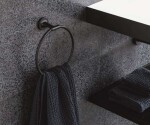 DURAVIT - Starck T Držák ručníku, černá mat 0099474600