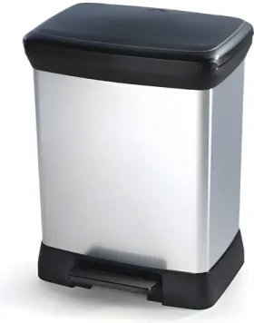 Curver Pedálový odpadkový koš 30 l stříbrná / Odpadkový koš / Pedálový / 30 l (50279)