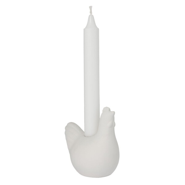 Storefactory Keramický svícen Agnes White, bílá barva, keramika