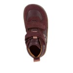 Dívčí celoroční kožené kotníkové barefoot boty LOOP HIGH-TOPS DARK BORDEAUX Froddo G2110157-4 - 31