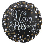 Šťastné narozeniny foliový balónek 43 cm Šťastné narozeniny foliový balónek 43 cm