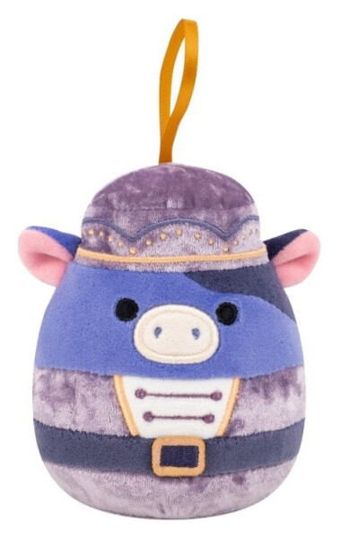 Squishmallows Vánoční ozdoba Kráva louskáček - Ingred 10 cm