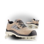 VM Obuv Polobotka ROMA 2665 - S1, pracovní s ocelovou špicí kožená v kombinaci s textilem 44 hnědá