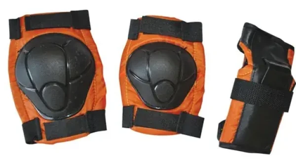 TRULY Chrániče NAIVE SET oranžové / Vel. L / Kolena, lokty a zápěstí / Suchý zip (NAISLC)