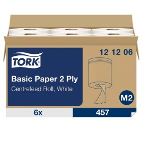 Tork Basic papírová utěrka se středovým odvíjením M2-121206 2 vrstvy