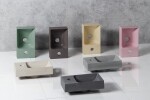 SAPHO - PICCOLINO betonové umývátko 30,8x17cm, baterie vpravo, zelená mat PK30523