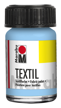 Barva na textil Marabu Textil 15 ml - modrá světlá 090