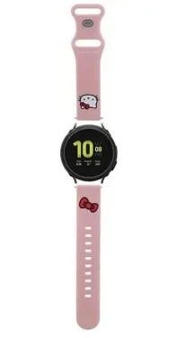 Hello Kitty Silikonový řemínek Kitty Head 22mm růžový / Řemínek / Univerzální / Silikon (HKUWMSCHBLP)