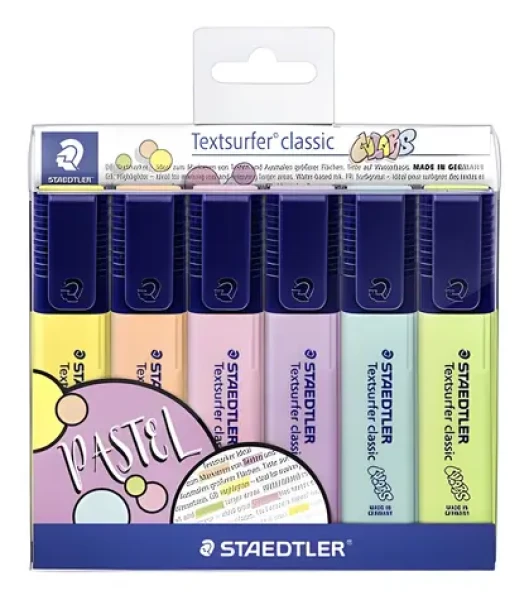 Staedtler Textsurfer Classic / Zvýrazňovač / sada 6 ks / mix barev (364 P WP6)