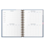 Busy B Nedatovaný zápisník pro učitele Graphic, modrá barva, multi barva, papír