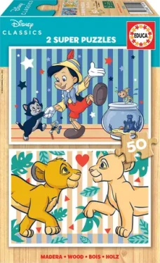 EDUCA Dřevěné puzzle Disney klasika