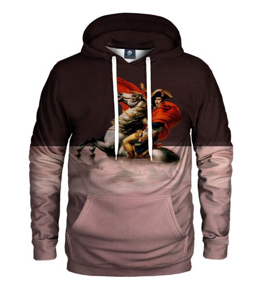 Unisex mikina s kapucí Deer Water Bonaparte H-K AFD947 starorůžová - Flike S