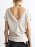 Dámské tričko Fashionhunters Back neckline