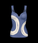 Dámské tankini vrchní díl Summer Allure WP Tankini modré - Triumph 38E