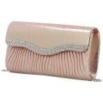 Dámská společenská kabelka Zahra, růžovo-zlatá