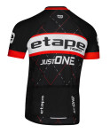Pánský cyklistický dres Etape TEAM, černá/červená (elastický materiál, velikost 4XL)