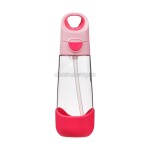 B.box 500549 Lahev na pití s brčkem 600 ml - flamingo fizz