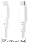 Nedis Lightning kabel 2 m bílá / Datový kabel / USB-C (M) - Lightning 8-pin (M) / 480 Mbps (CCGW39650WT20)