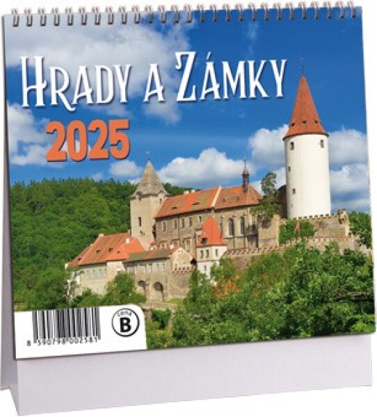 Stolní kalendář ARIA 2025 MINI - Hrady a zámky