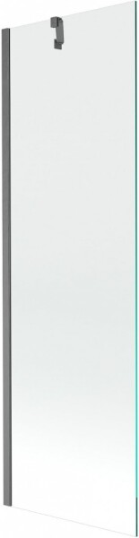 MEXEN/S - Next vanová zástěna FIX 60 x 150, transparent, grafit kartáčovaná 895-060-000-00-00-66