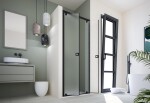 FORTE - Sprchové dveře DECO N2B - Barva rámu - Bílá, Rozměr A - 90, Výplň - Millerighe bezpečnostní sklo - 6 mm BDE453293S04