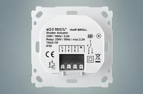 Homematic IP Pohon rolet pro značkové spínače / Pohon rolet / rádiový / dosah 220 m / IP20 (151322A0)