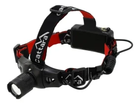 Cattara Čelovka LED 180lm ZOOM černá / CREE XP-E 3 W / 3x 1.5 V AAA / IP44 / doprodej (13122)