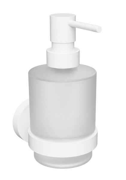 SAPHO - X-ROUND WHITE dávkovač mýdla 200ml, mléčné sklo, bílá mat XR103W