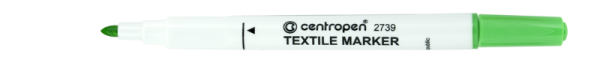 Značkovač Centropen 2739 na textil - světle zelený