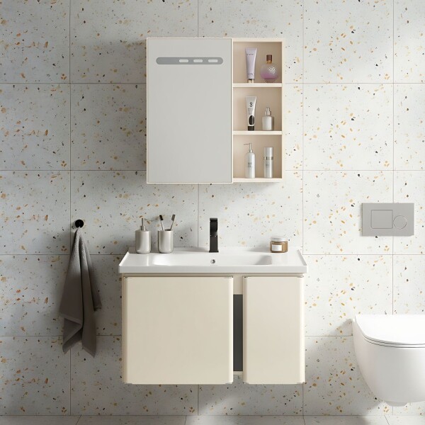 REA - Sada koupelnového nábytku s umyvadlem Tula 60cm Beige REA-M0034