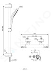 IDEAL STANDARD - CeraTherm Sprchový set T50 s termostatem, 3 proudy, chrom A7217AA