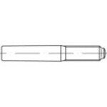 TOOLCRAFT 144636 kuželový kolík (Ø x d) 6 mm x 45 mm ocel 25 ks