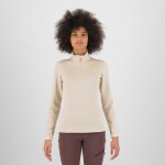 Dámská mikina KARPOS W Pizzocco Half Zip, Oat velikost: M