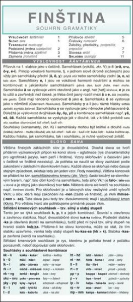 FINŠTINA souhrn gramatiky - Marie Čermáková