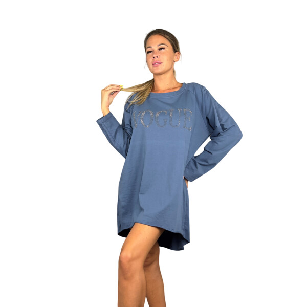 HOSH Dámské tričko Vogue Barva: Modrá