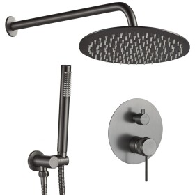 REA - Podomítková sprchová sada Lungo Grip Gun Grey + BOX REA-P8958