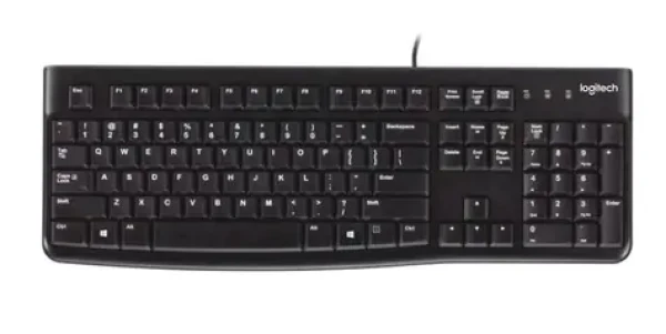 Logitech K120 US černá / klávesnice / USB kabel (920-002508)