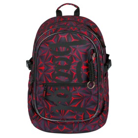 Školní batoh BAAGL CORE - Red Polygon