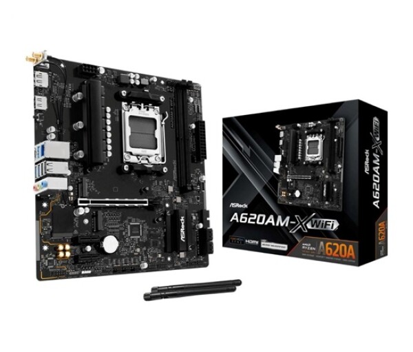 ASRock MB Sc AM5 A620AM-X WIFI, AMD A620A, 2xDDR5, 1xHDMI, 1xDP, WIFI EDF_1883078